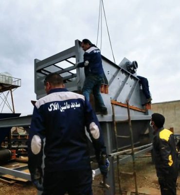 مراحل نصب سرند ساخته شده توسط سدید ماشین افلاک